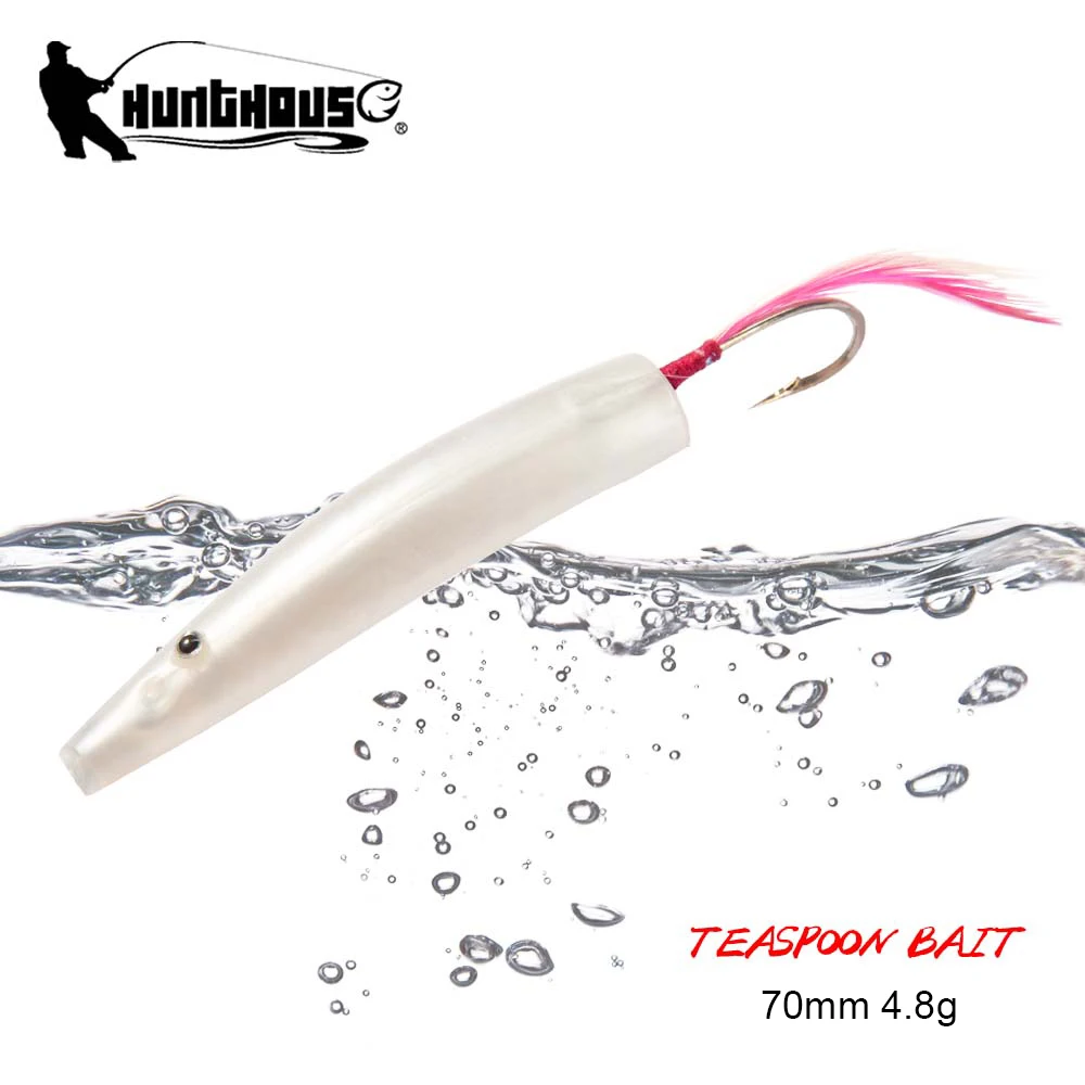 Hunthouse Kunststoff Spinner Löffel Angelköder 6 teile/beutel Trolling Köder 70mm 4,8g Künstliche Angelgerät Für Hecht Moschus LW840