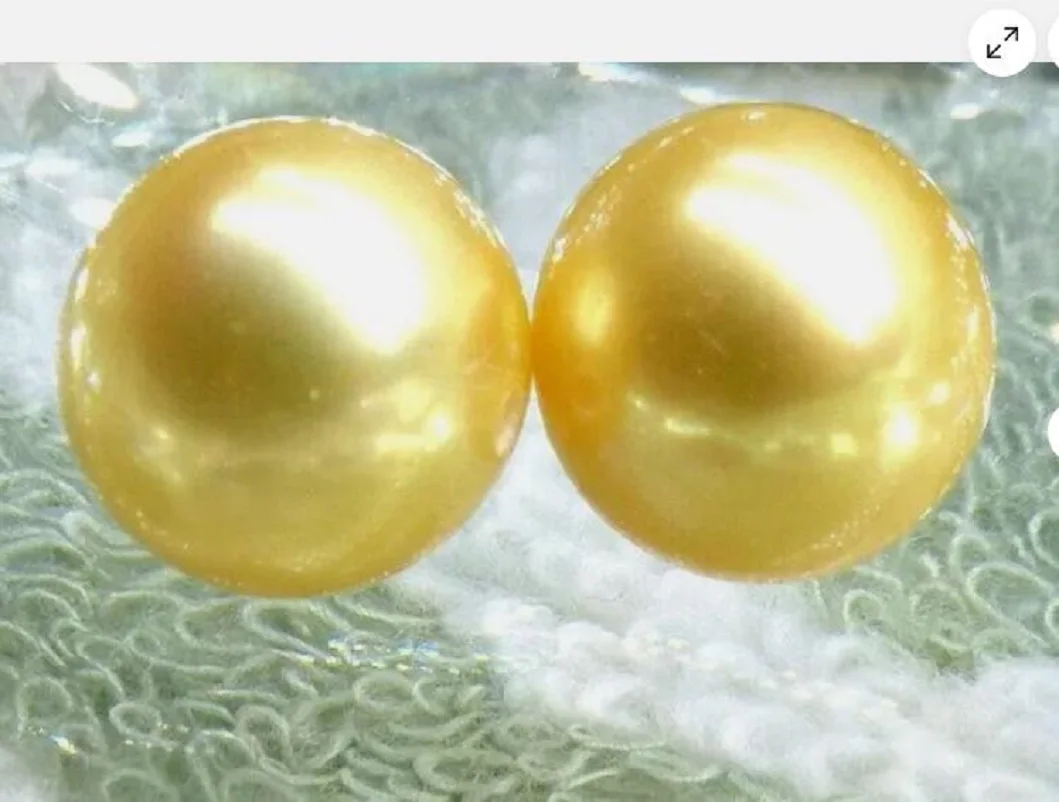 

Customized Jewelry8-9-10mm natural south sea genuine gold round loose pearl