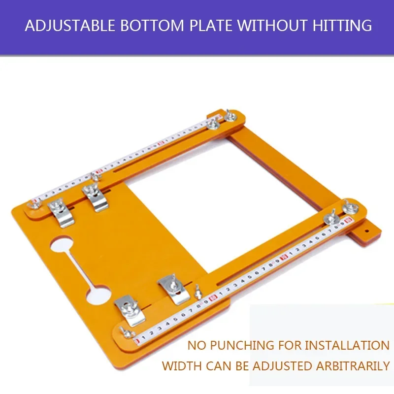 Electric circular saw marble cutting machine positioning base; Industrial-grade 30cm drill-free cutting machine base plate.