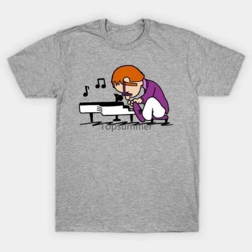 

New Elton John Nostalgia Custom T Shirt New Tops 2019 Print Letters Men T-Shirt