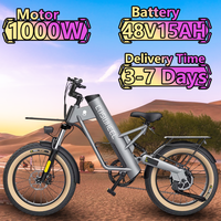 COSWHEEL M20 Electric Bicycle 1000W 48V15AH Lithium Battery Adult Riding Electric bike 20*4.0 inch Fat Tire Mountain Snow E-bike