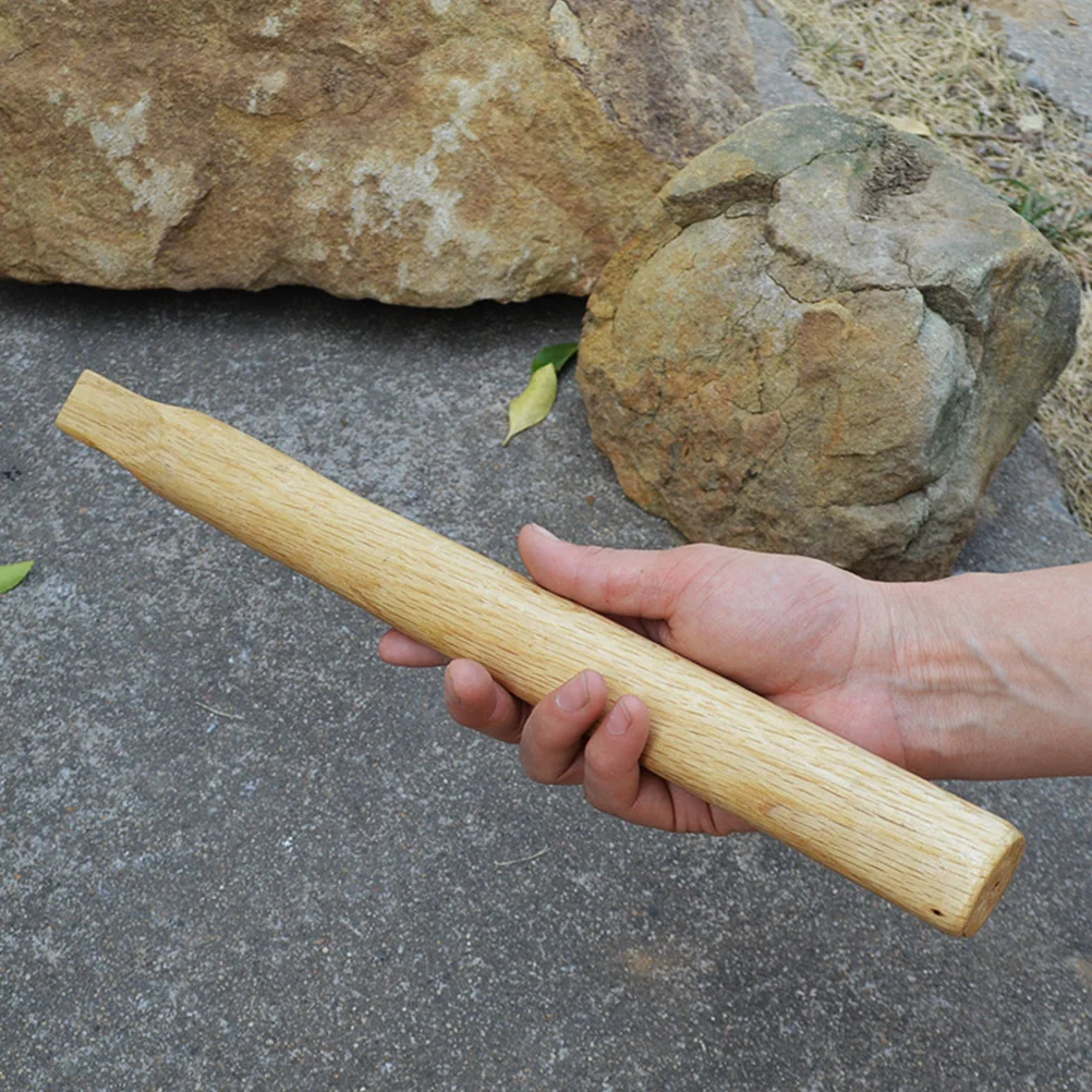 

2Pcs Wooden Axe Handle Replacement Durable Wood Handle for Axe Repair Outdoor Tool Accessory Woodworking Tools Part