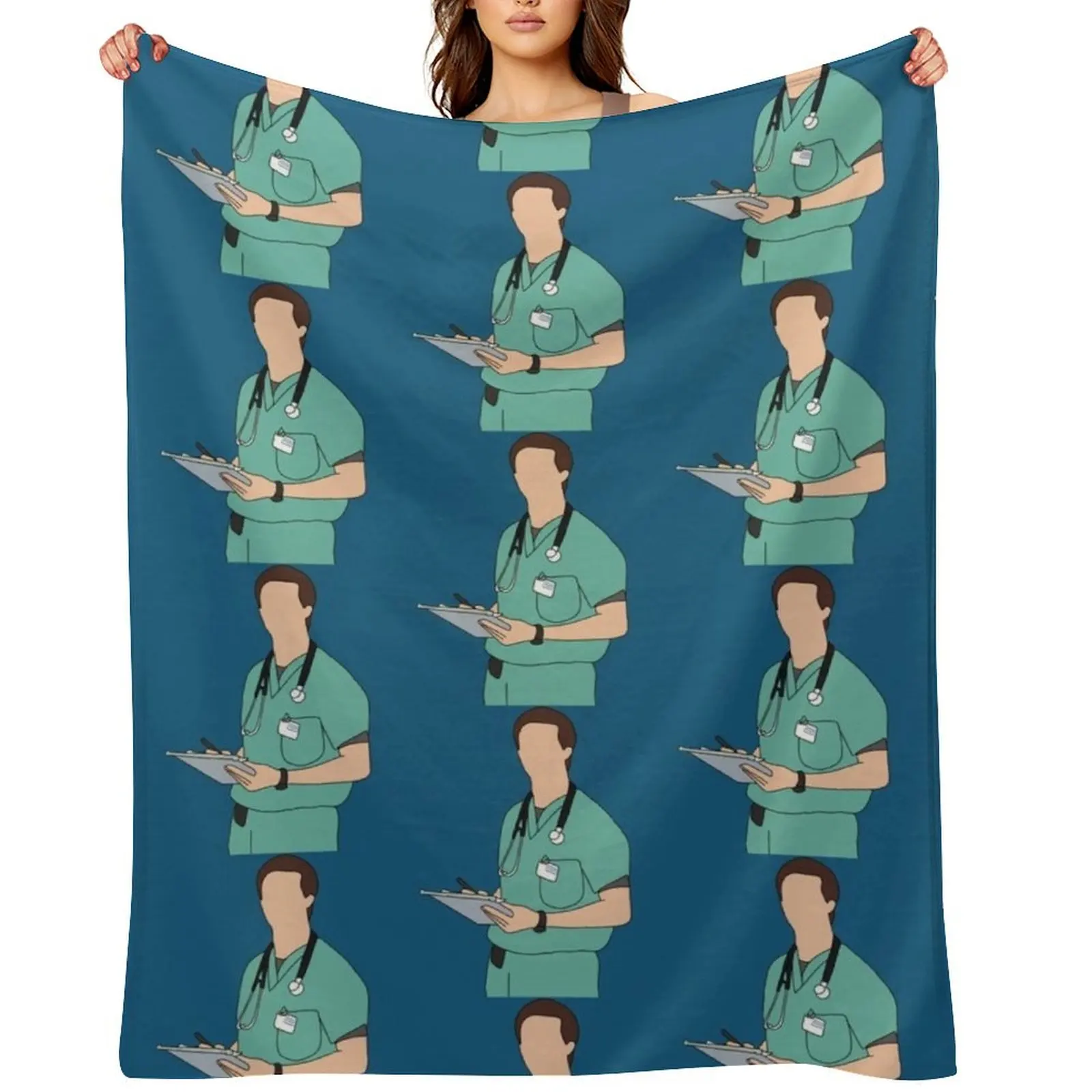 

Dr. Carter ER Throw Blanket Large Decorative Throw Cute Plaid for babies Blankets