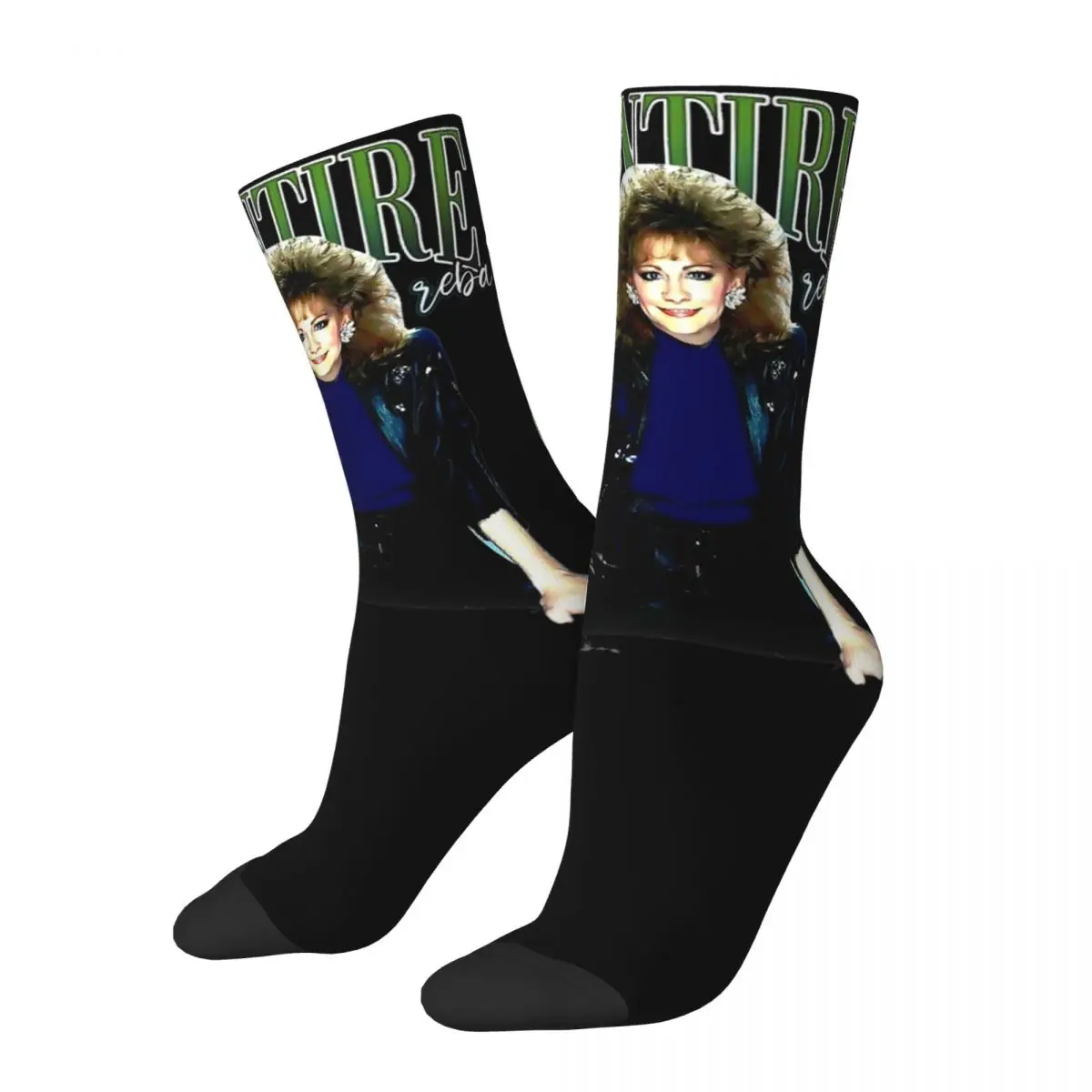 

Reba McEntire Country Music Singer Theme All Season Socks Merch for Female Cozy Dress Socks