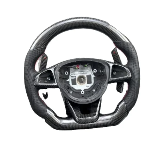 professional custom new leather steering wheel for Mercedes benz s class v class w203 w205 w204 w213 w221 amg upgrade