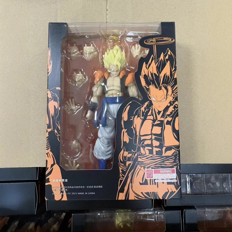 Figura de Acción Articulada SHF Dragon Ball Super Saiyan Gogeta Hero Waltz con Efectos, Caja Coleccionable, Modelo de Anime