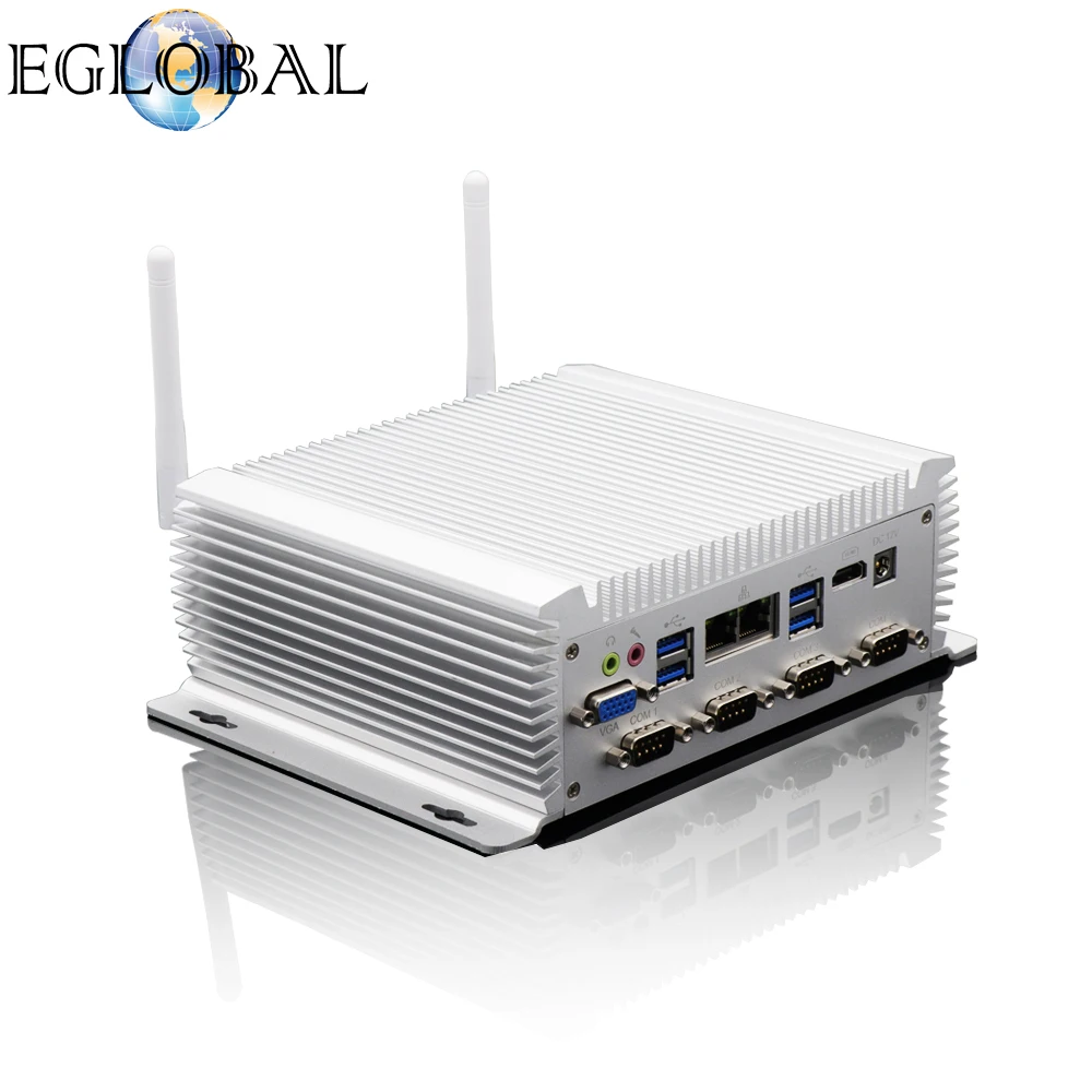 EGLOBAL 인텔 코어 i7-4500U 산업용 컴퓨터, Giga LAN 산업용 미니 PC, 윈도우 10, 리눅스 SIM 카드, 6 * RS232, 422/485 COM, 2 * RJ45