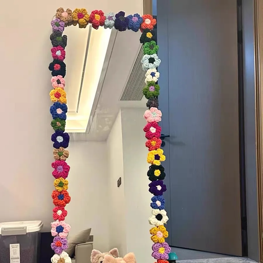 ديكور مرآة DIY، إطار مرآة لكامل الجسم، حافة مرآة أرضية، حزمة مواد تحويل يدوية إبداعية