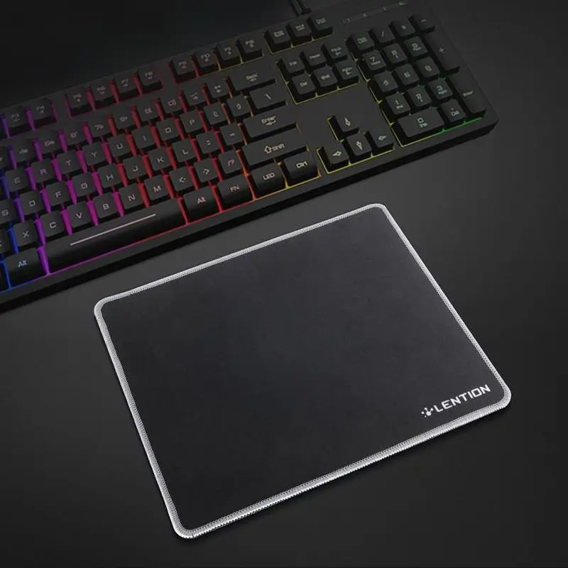 

Lention Mouse Pad with Stitched Edge Premium-Textured Mouse Mat Non-Slip Rubber Base for Laptop Computer