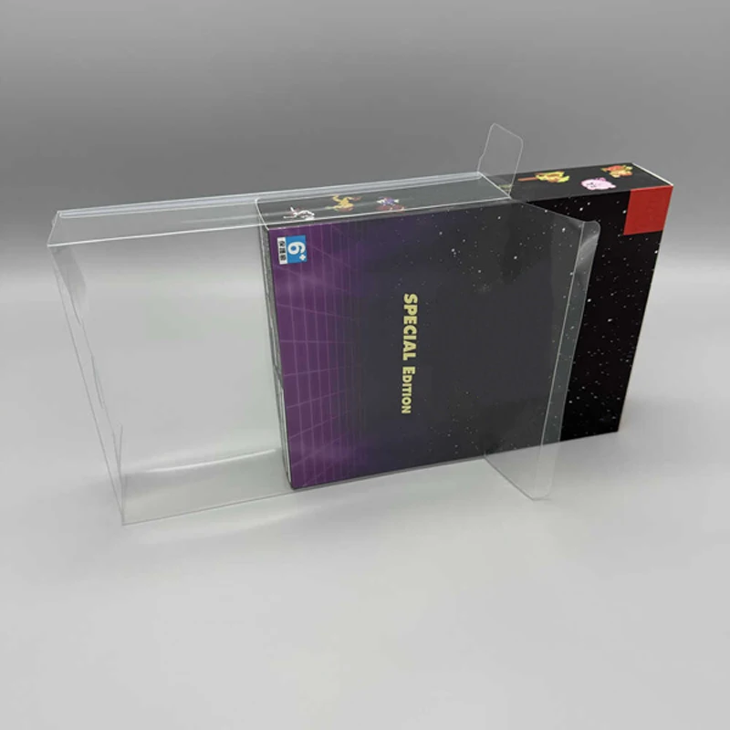 

10PCS for SWITCH NS Transparent Clear Box for FAMICON Special Edition HK JP version PET Plastic Storage box Display Box