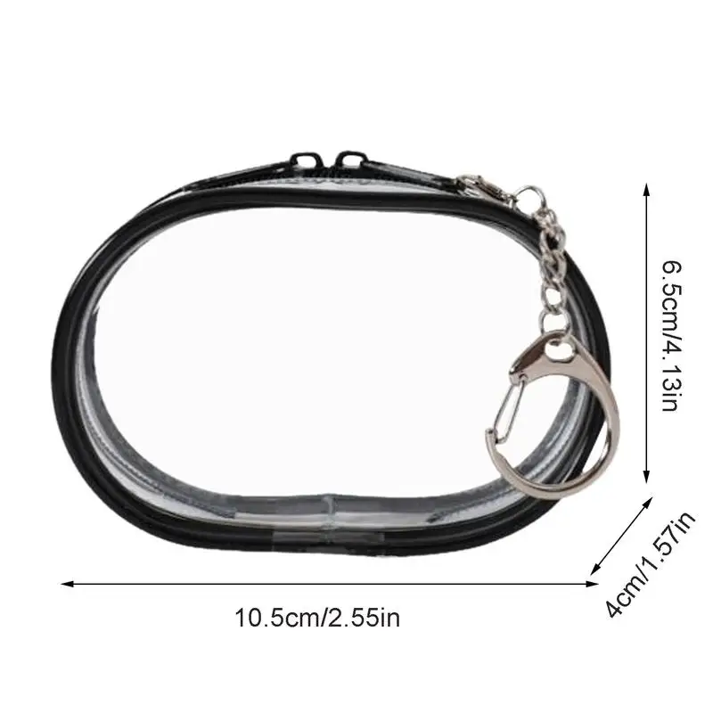 منظم شاحن مقاوم للماء مع سلسلة مفاتيح ، حامل سلك شفاف ، حقيبة سفر ، كابل متعدد الوظائف