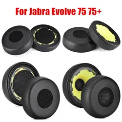 Soft Leather Earpads For JABRA evolve 75 75+ Headphone Sleeves Earphone Earpads Covers
