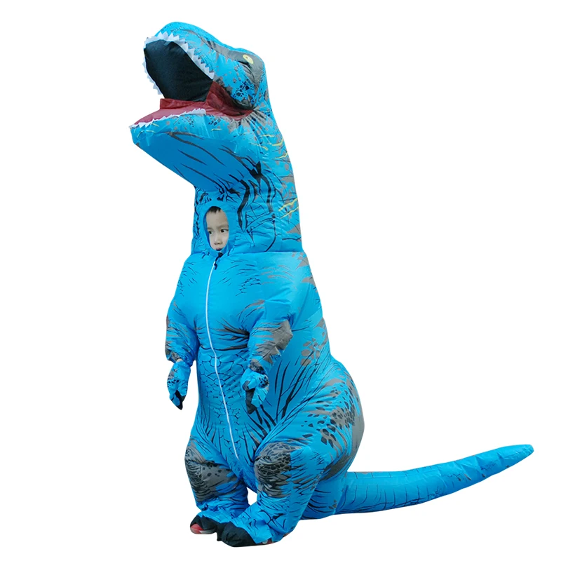 Costume gonfiabile da dinosauro mascotte fantasia anime costumi cosplay per feste di Halloween per bambini adulti interessante vestito da cartone animato Dino