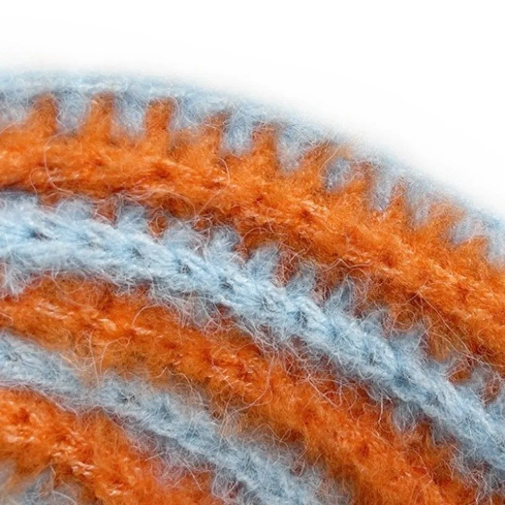 

Fashion Striped Beanie Cap Windproof Cold Proof Knitted Hat Warm Hat Autumn Winter