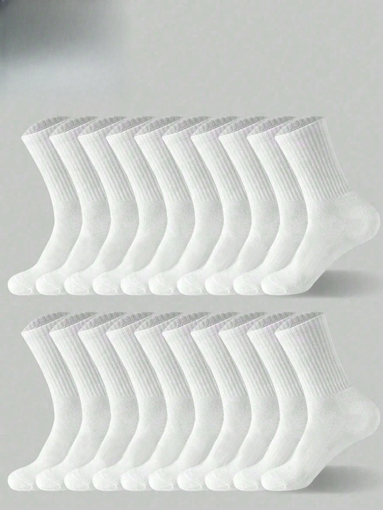 

10 пар черно-белых зимних носков для женщин, модные мягкие удобные дышащие компрессионные гольфы для бега на открытом воздухе