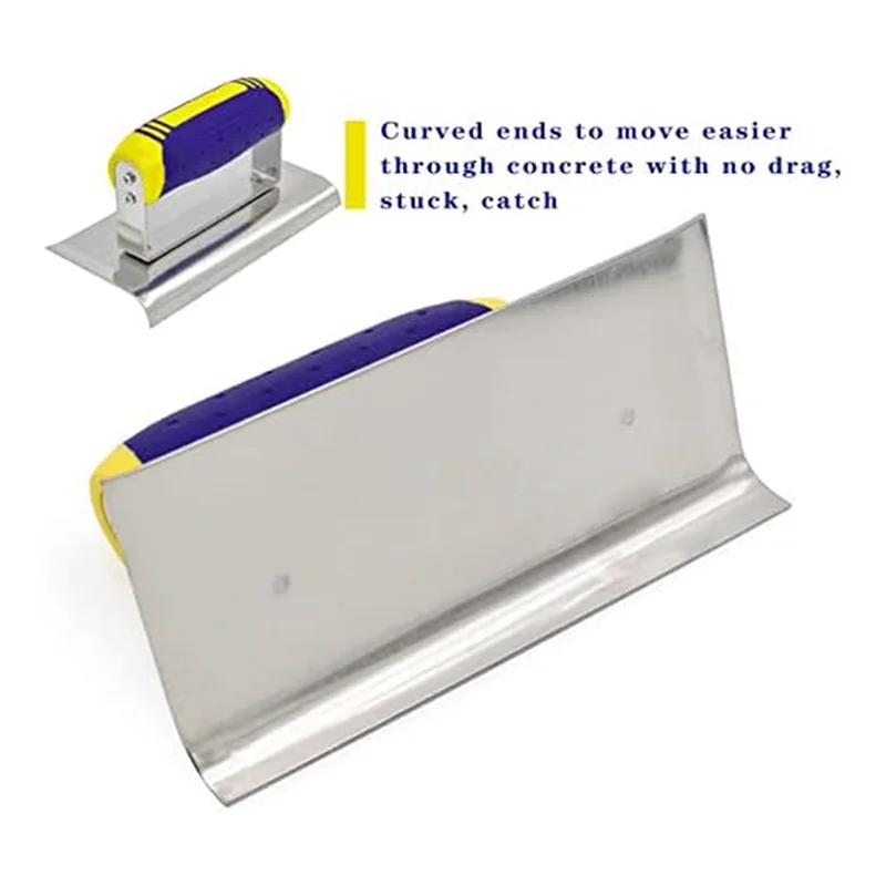 B59Set di strumenti per molatrice e scanalatura manuale in cemento in acciaio inossidabile Kit di finitura per cemento e stucco in gesso