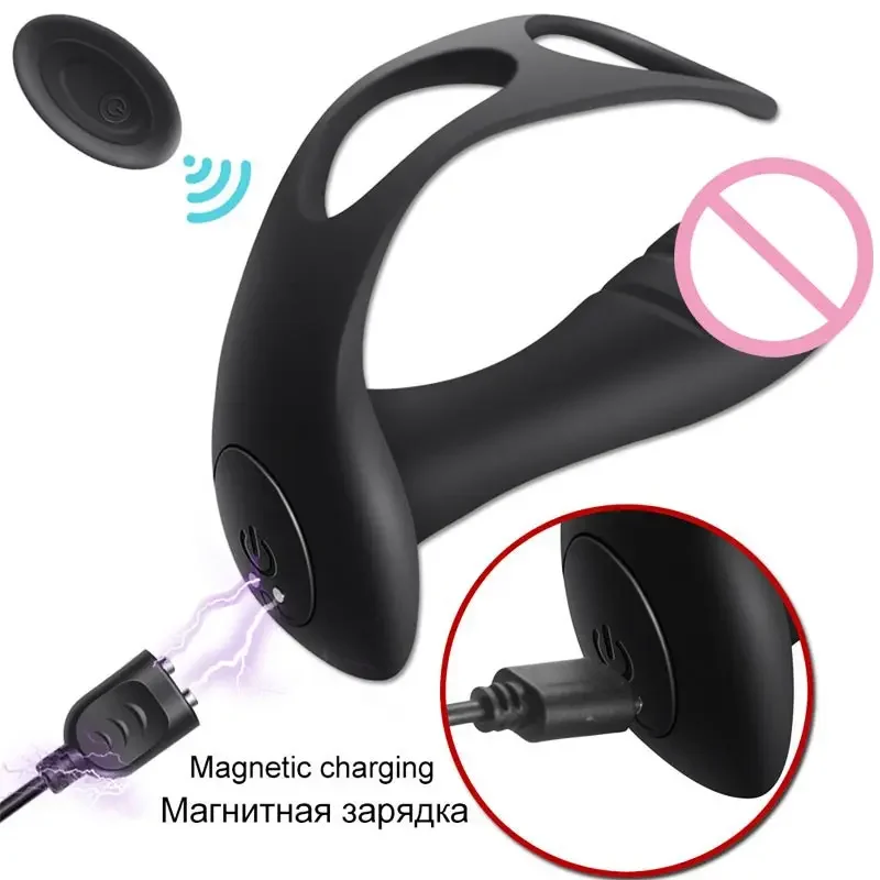 3 In1 Anal Stimulator Lock Butt Plug Prostate Prostate Massager With Ring Sexshop For Men Women Vibrator Dilation Goods