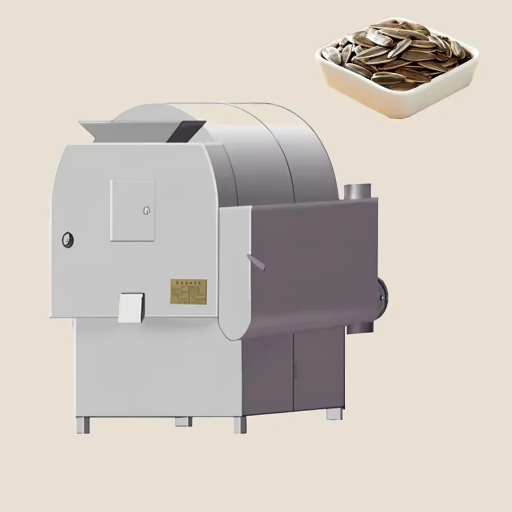 Automatic Sunflower Seed Peeling and Roasting Machine Electric Melon Seed Sheller Roaster Commercial Equipment