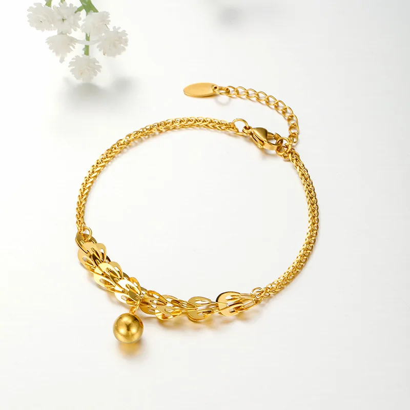 

New gold simple light luxury high-end half phoenix tail bracelet for women