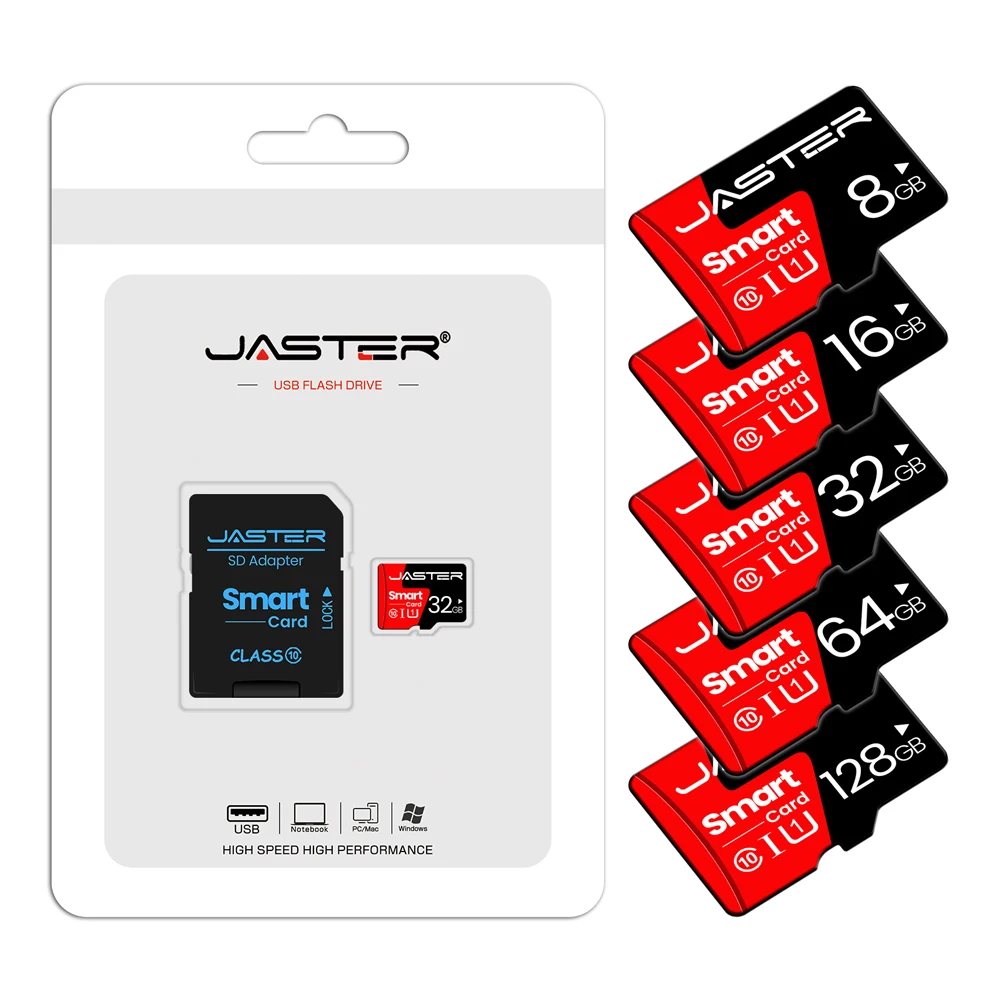 Carte mémoire classe 10, 8 go 16 go 32 go, Mini carte SD 64 go 128 go, dispositifs de stockage externes portables TF pour ordinateur, cadeau créatif