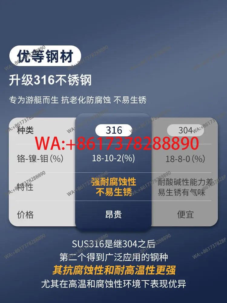 Yacht hatch lock 316 stainless steel luya boat speedboat accessories marine deck floor lock round pull ring lock _
