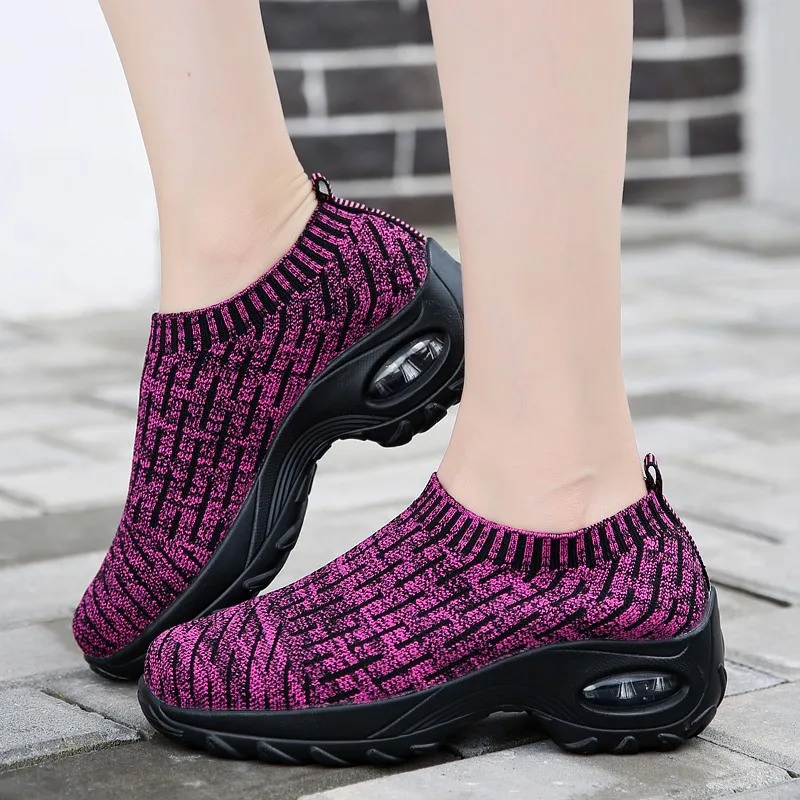 

NEW Women Lightweight Sneakers Running Shoes Outdoor Sports Shoes Breathable Mesh Comfort Platform Shoes Air Cushion Sneaker