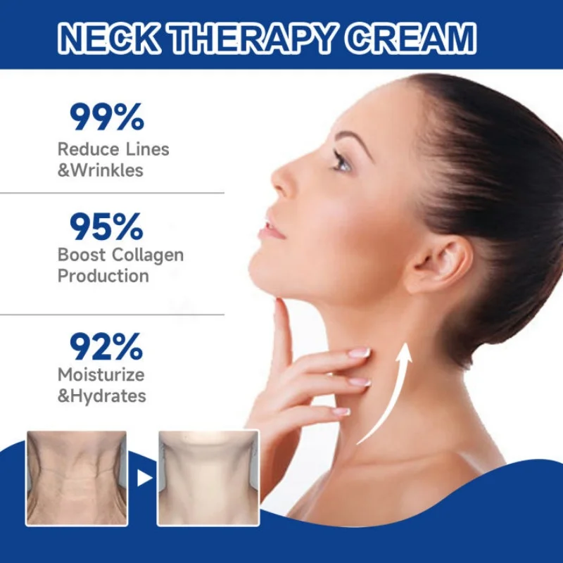 Effective Collagen Neck Cream Anti-wrinkle Neck Mask Reducing Double Chin Fine Lines Firm Whiten Moisturizing Korean Skin Care