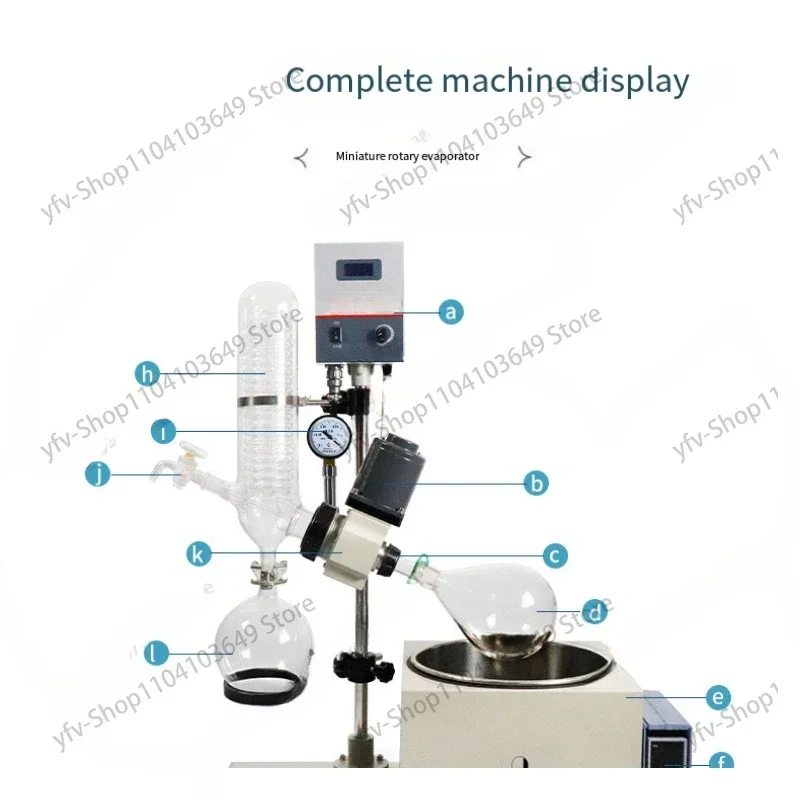 Distillation System with Rotation Evaporation  Lab-scale Rotary Evaporator Rotovape Glass domestic alcohol distillation