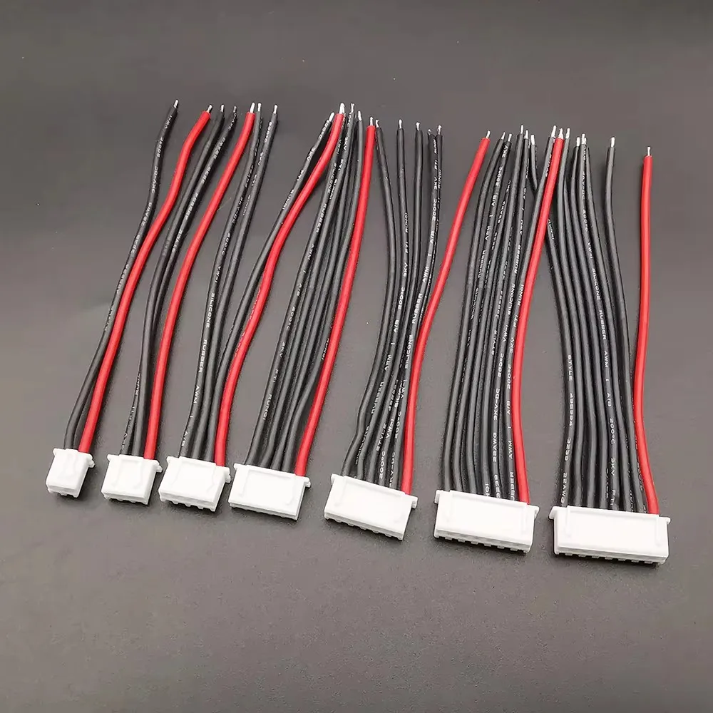 5Pcs JST XH 1S 2S 3S 4S 5S 6S 7S Lipo Battery Balance Charger Cable IMAX B6 Connector Plug 22AWG Silicone Wire 10cm 20cm view 5