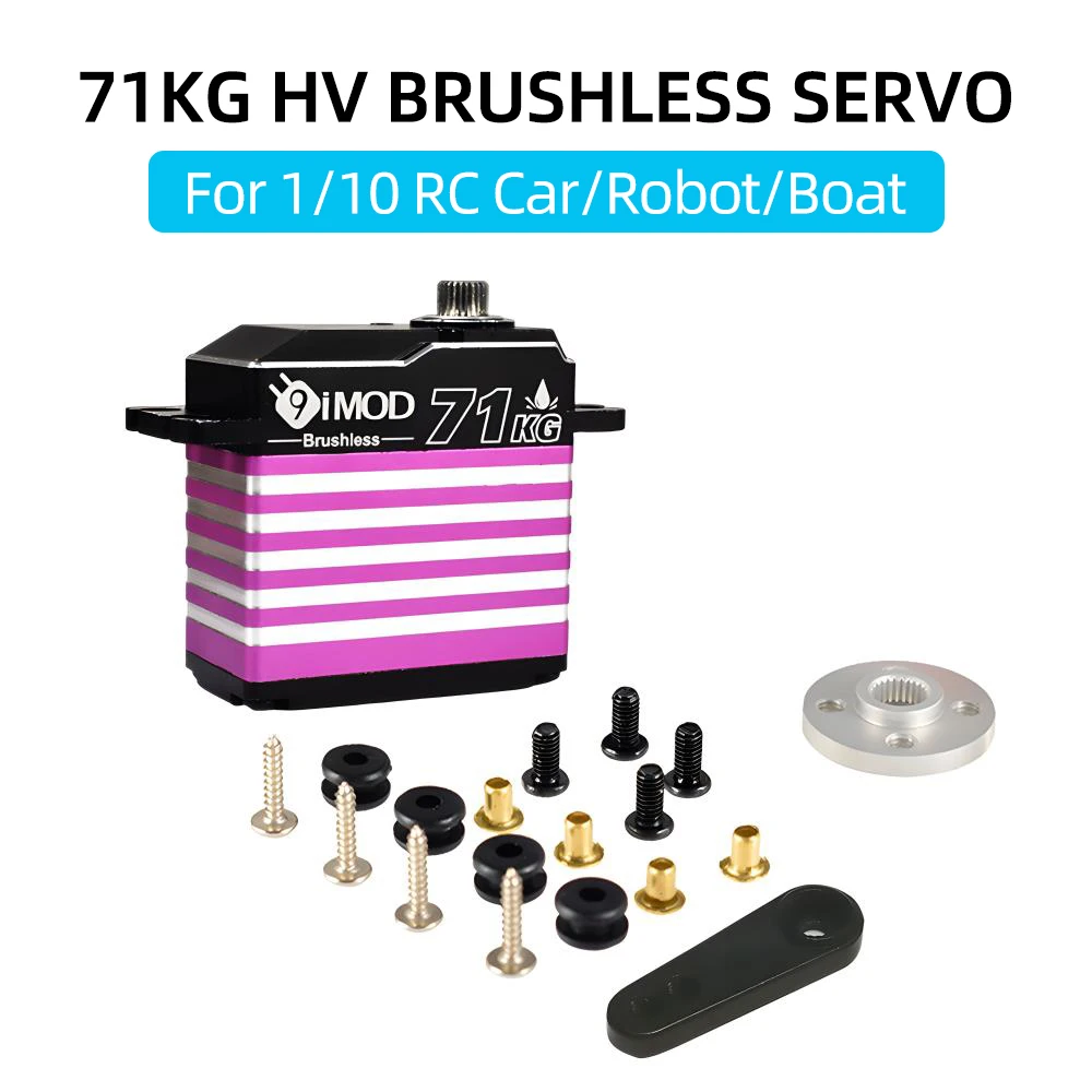 9IMOD Brushless Servo IP67 Waterproof Servo 25KG 35KG 45KG 51KG 71KG Digital Servo for 1:5 1:8 1:10 RC Car Crawler Boat Robot