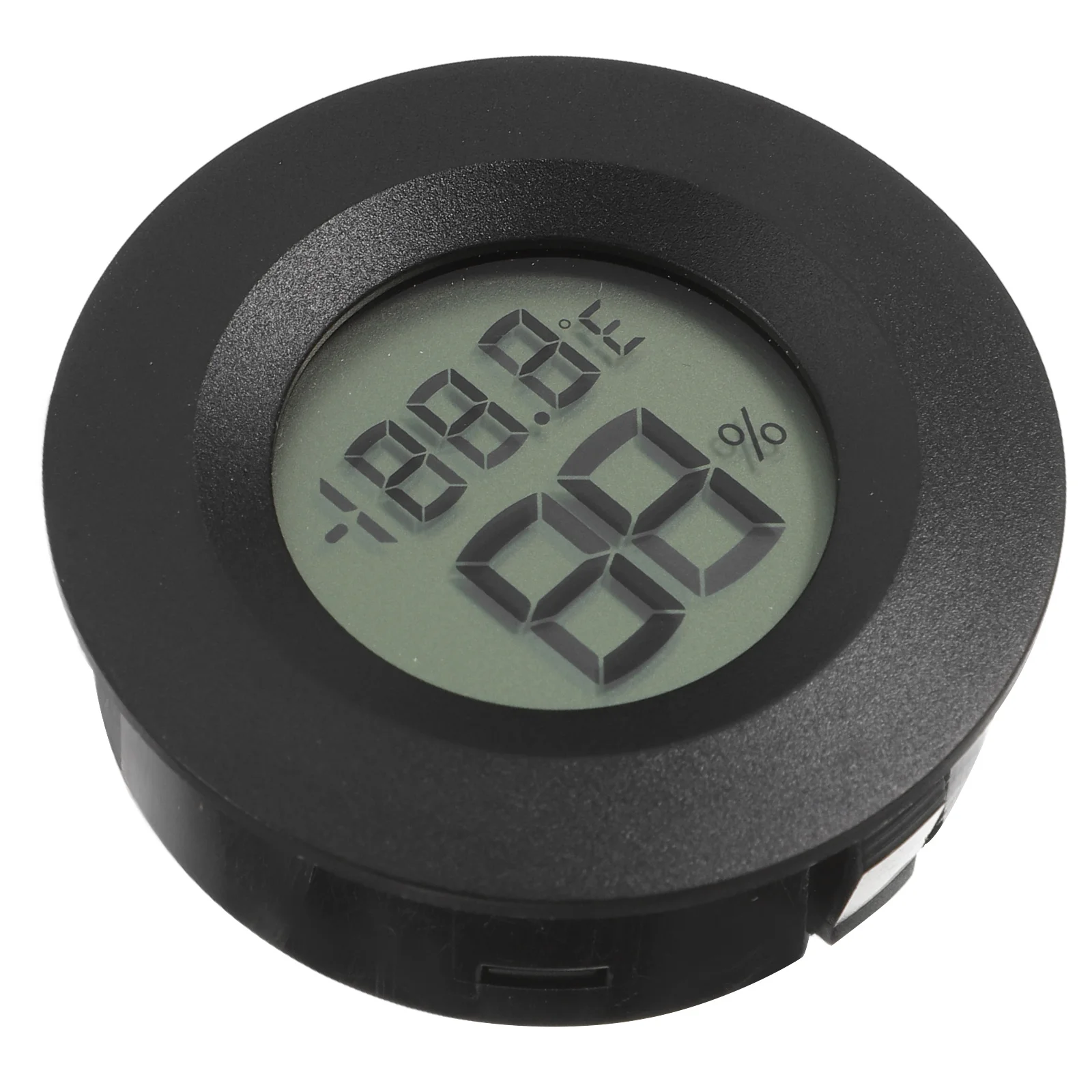 

Mini Digital LCD Indoor Thermometer Hygrometer Black Plastic for Home Office Workshop Temperature Humidity Meter