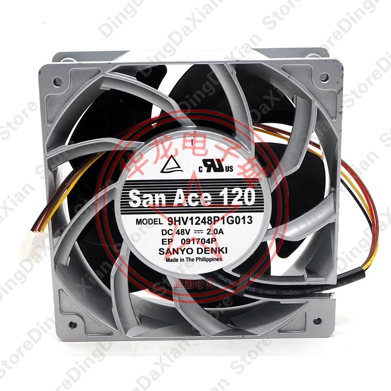D 1PCS For SANYO 9HV1248P1G013 48V 2.0A Aluminum Frame High Air Volume Fan