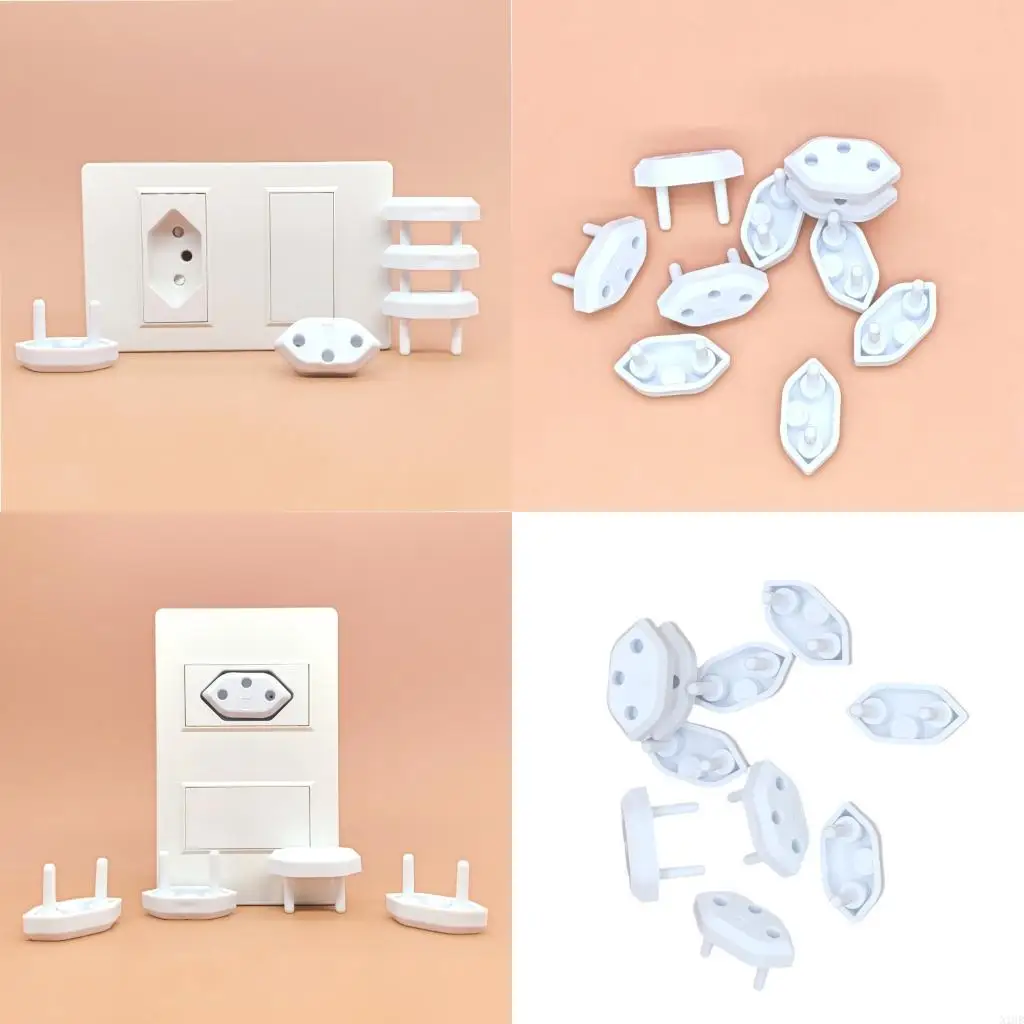 

Pack of 10pcs Child Safety Outlet Protective Cover Easy Adult Access Plug Protectors for Home and Nursery House Use