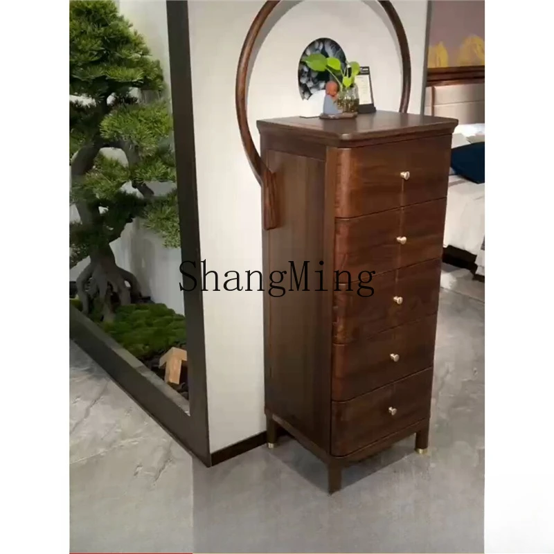 

SM solid wood chest of drawers drawer handles new storage sideboard, living room, bedroom, light luxury entrance