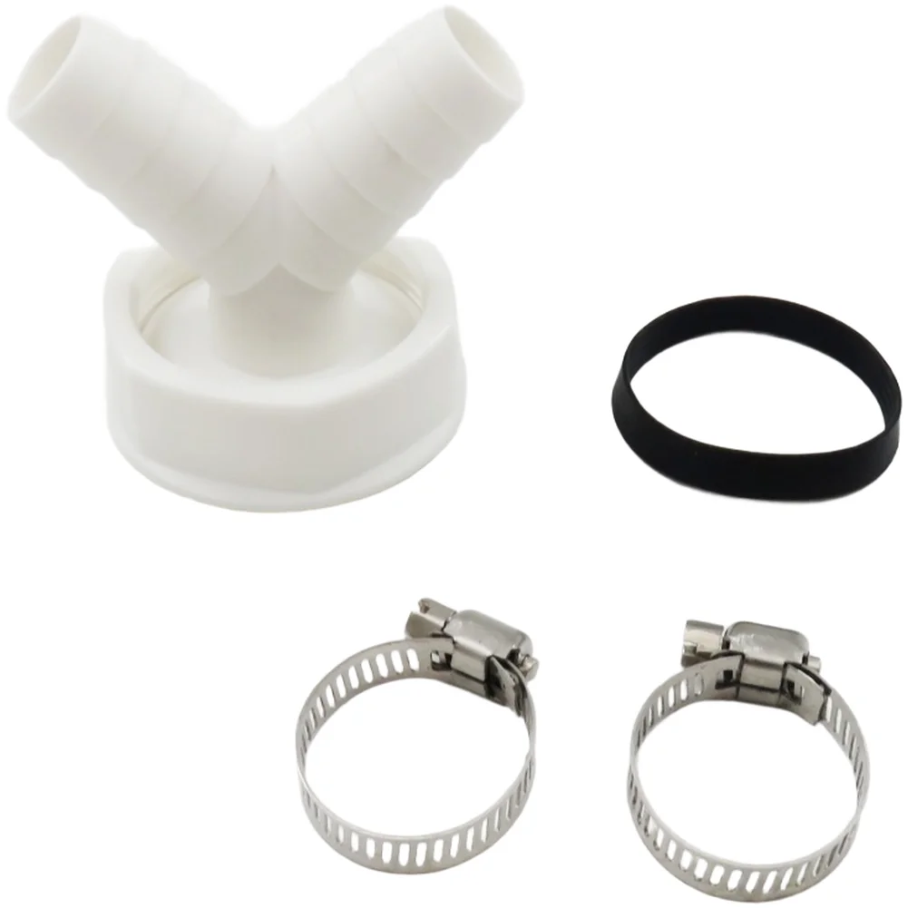 Washing Machine and Dryer Drain Hose Connector Y Adapter 1 Inch 1 5 Inch Dual Inlet for Efficient Water Drainage Solutions