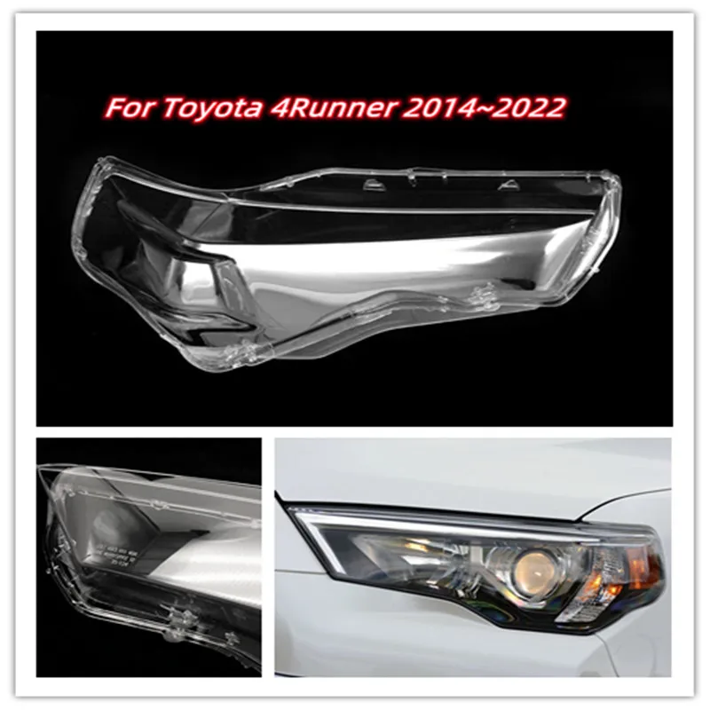 

Car Front Glass Lens Headlamp Transparent Lampshade Auto Lamp Shell Lights Housing For Toyota 4Runner 2014~2022 ​Headlight Cover