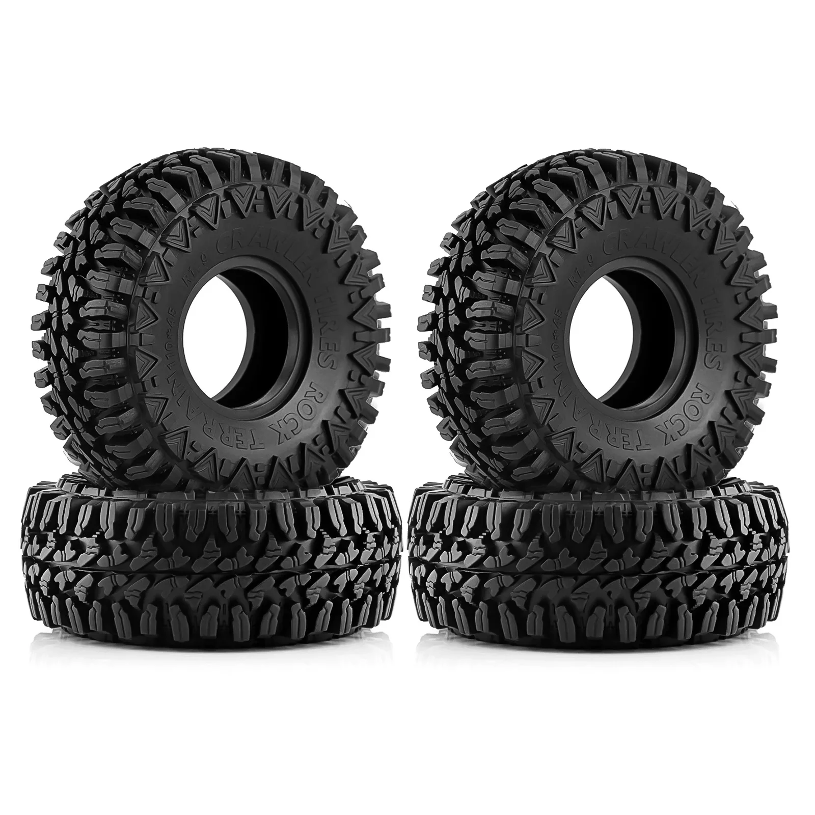 

4PCS 110mm Mud Terrain 1.9" Rubber Tire Wheel Tyre for 1/10 RC Crawler Car Axial SCX10 Pro Capra Traxxas TRX4 RC4WD D90 Redcat