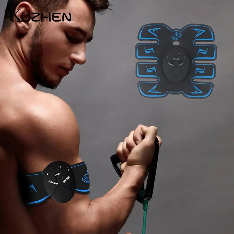 

Body Slimming Massage With Gel Pads Vibration Abdominal Muscle Trainer Body Slimming Machine Fat Loss Exercise Belt