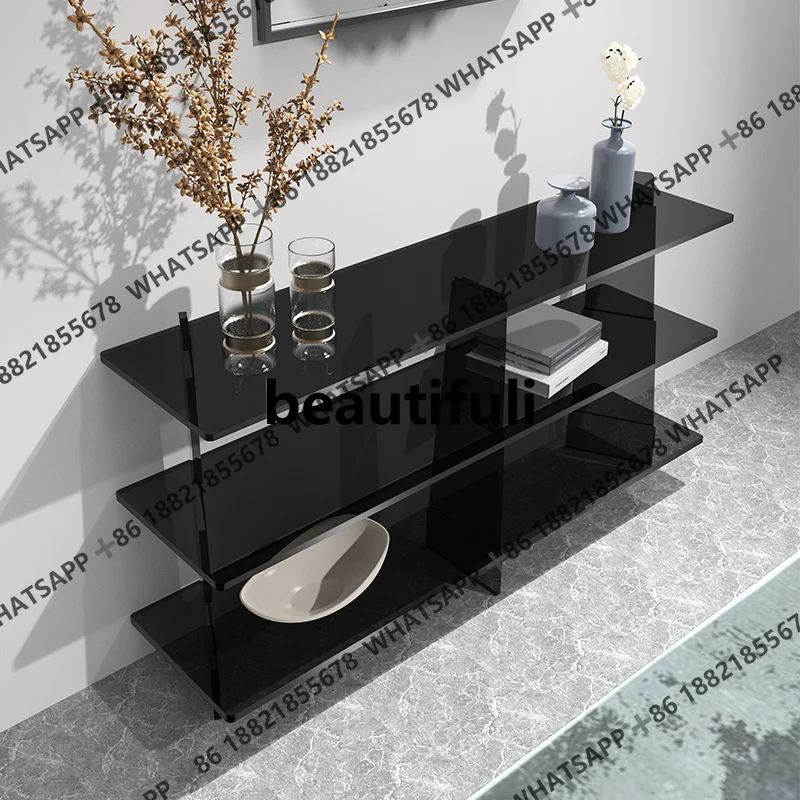 Modern simple bathroom, no punching, multi-layer shelves, living room porch cabinet floor storage display rack