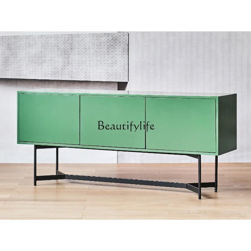 

LD33/Sideboard Cabinet Italian Minimalist Baked Carbon Steel TV Cabinet
