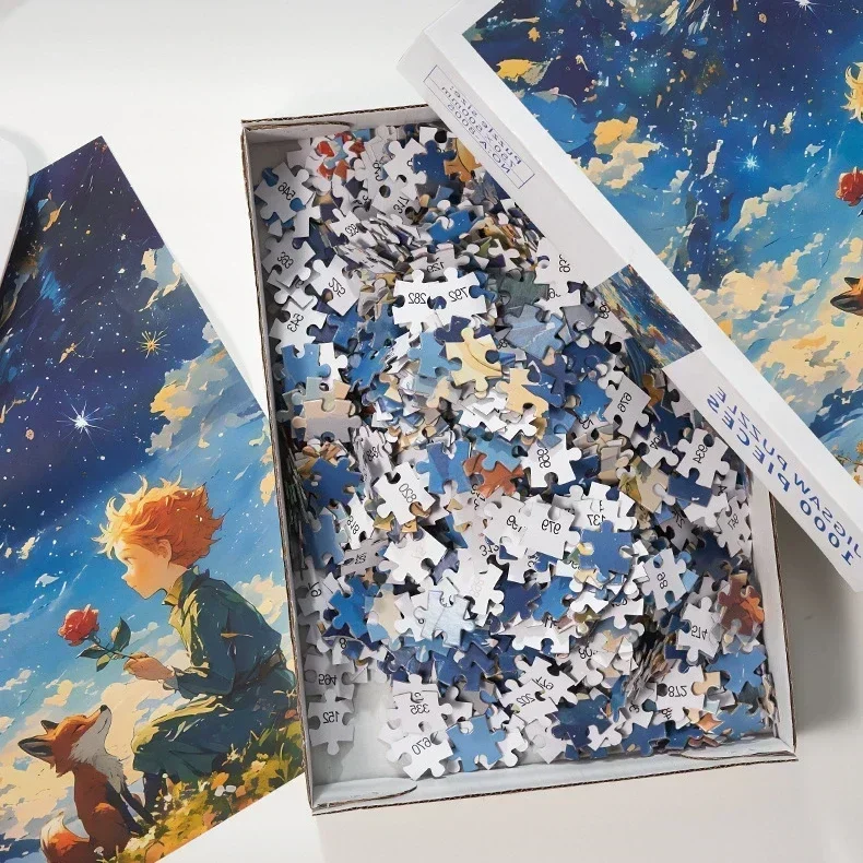 Adult 1000 Pieces Jigsaw Puzzle High Quality Puzzle Toy Puzzle Intelligence Stress Reduction Cartoon PuzzleFestival Gift Box