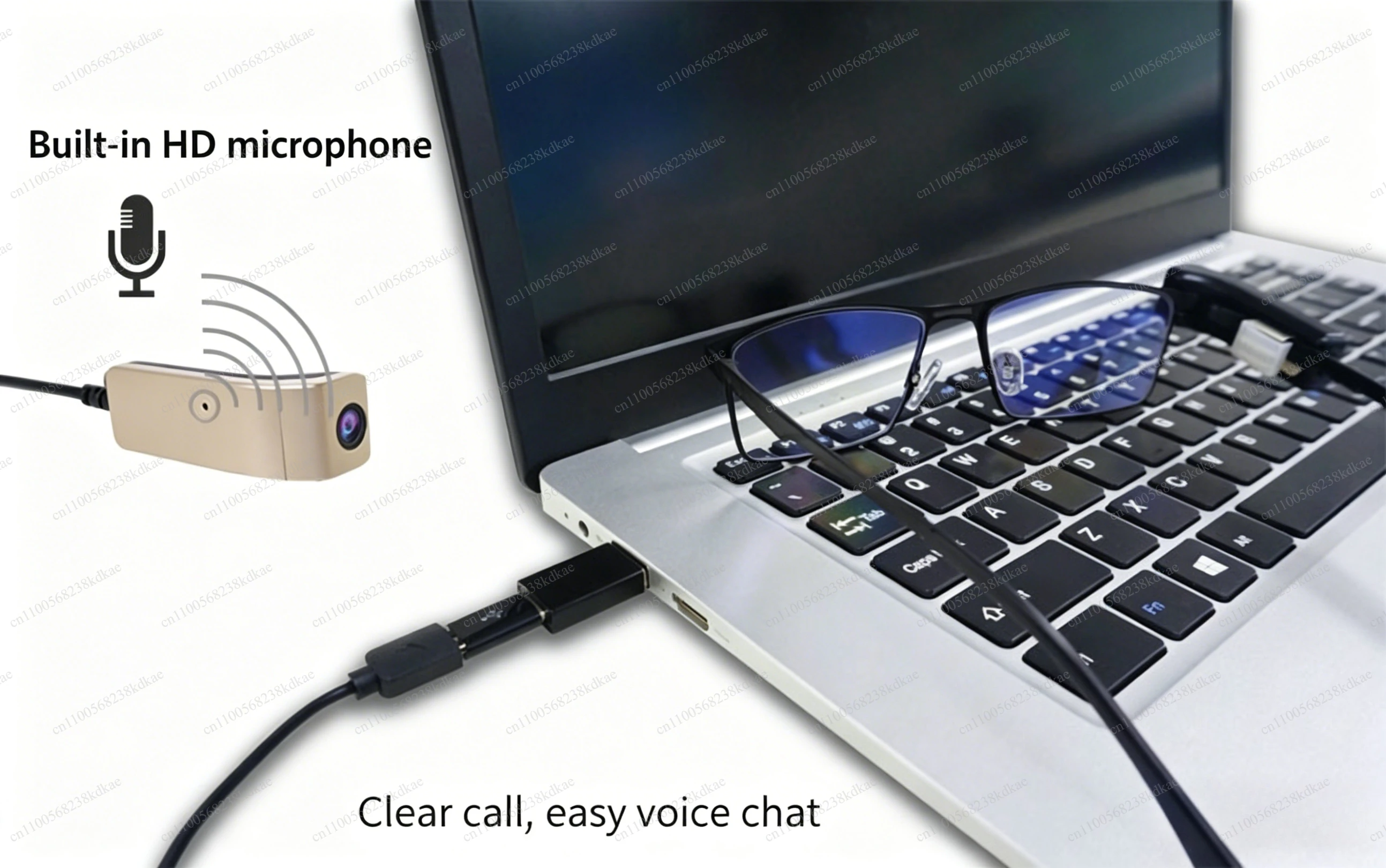 

Perspective Computer Camera, Universal Desktop Notebook Mobile Phone Webcam for Live Streaming