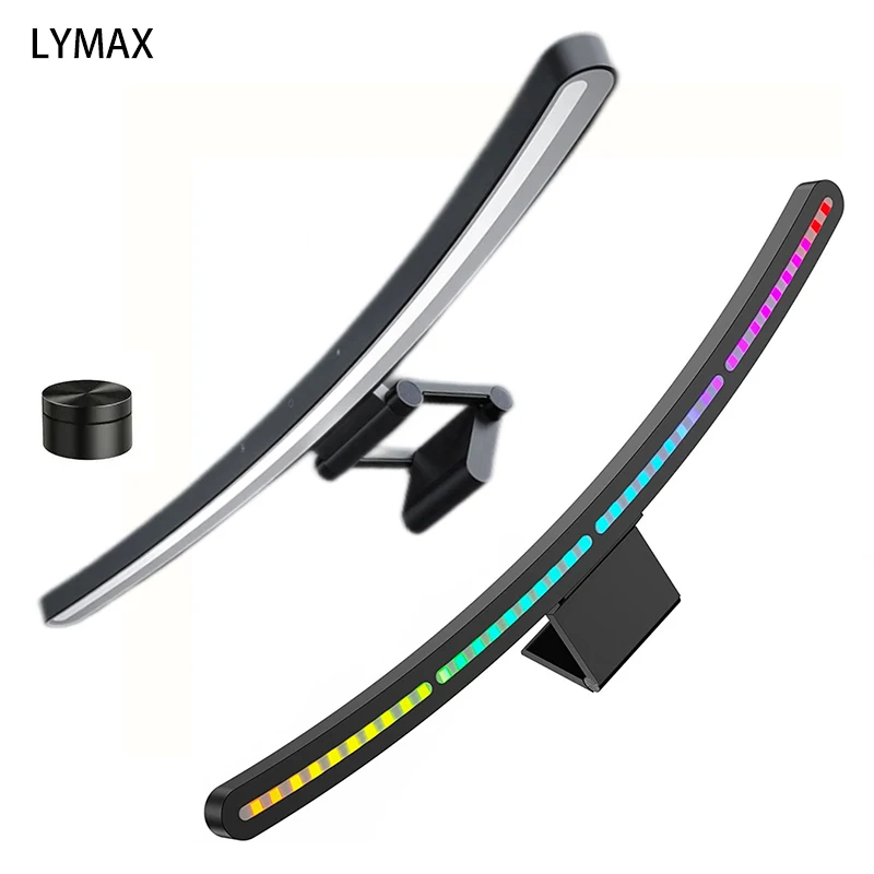 LYMAX Desk Lamp Dimming Control Eye-Care Office Home Study Reading Screen Monitor Computer Curved Surface Screen Hanging Lamp