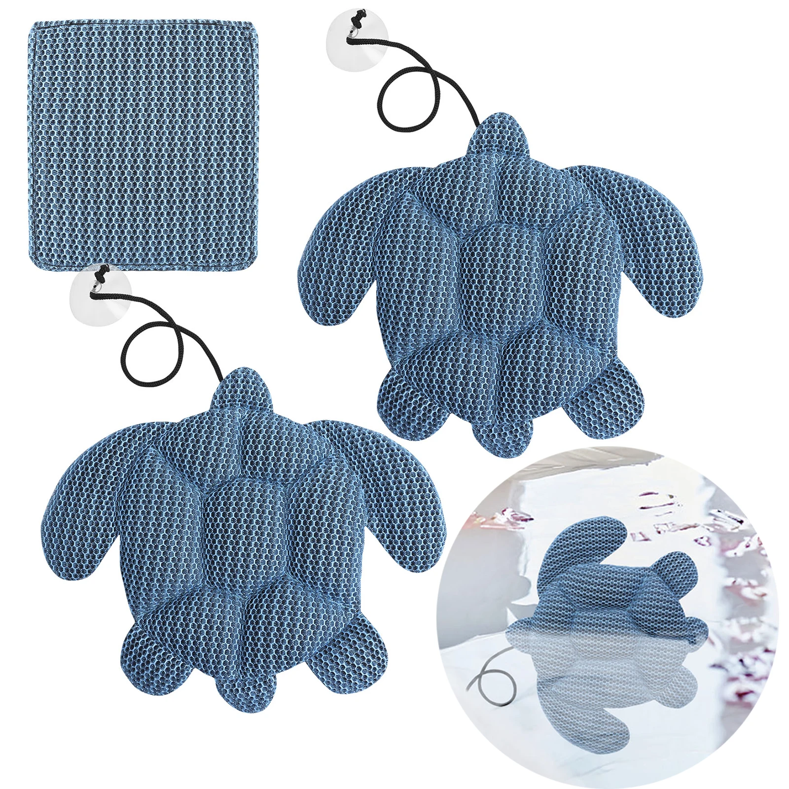 

3Pcs Turtle Shape Tub Scum Absorber Versatile Reusable and Washable Hot Tub Sponge for Swimming Pool and Spa Keeping Water Clean