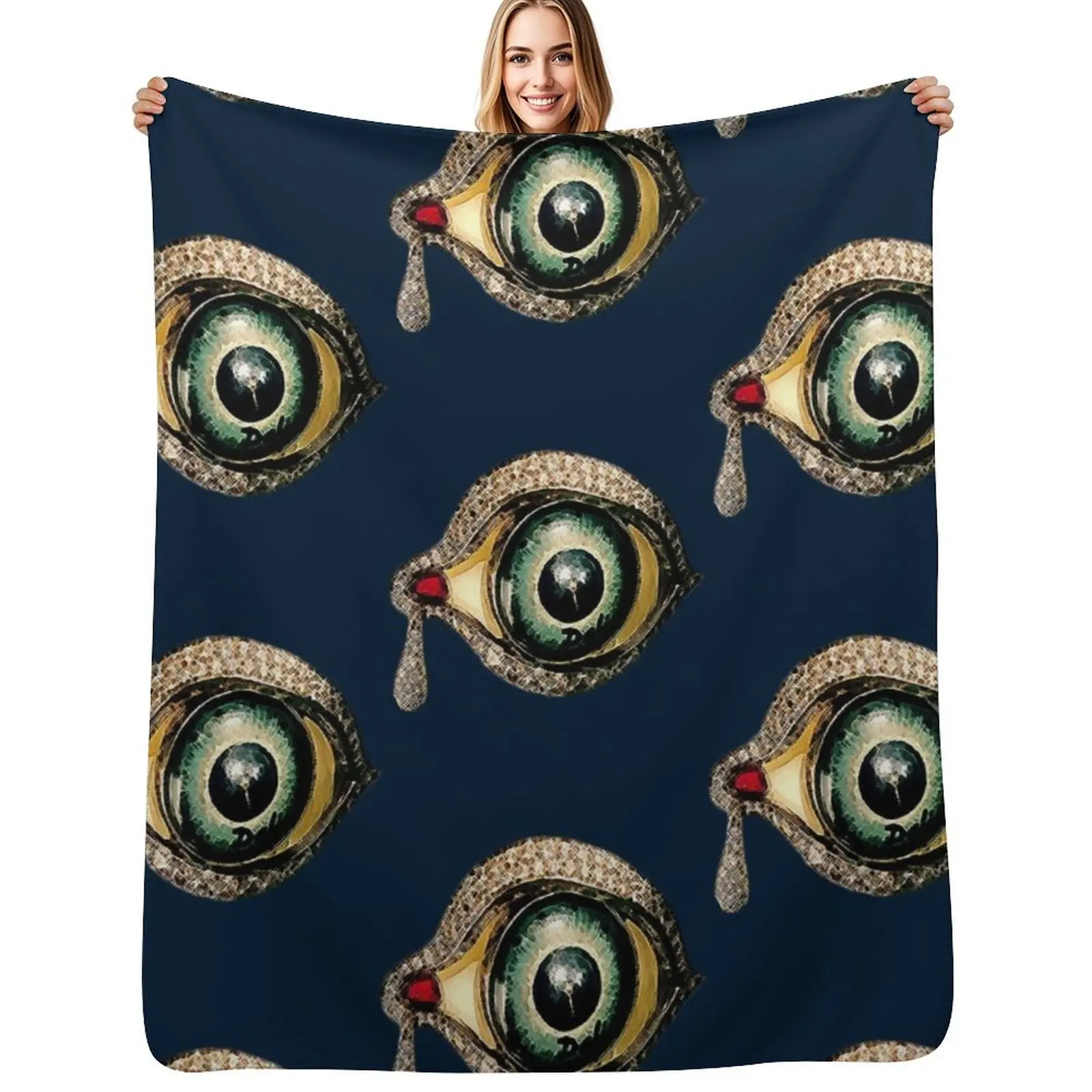Плед Dali Crying Eye, устойчивый к сминанию, легкий плед