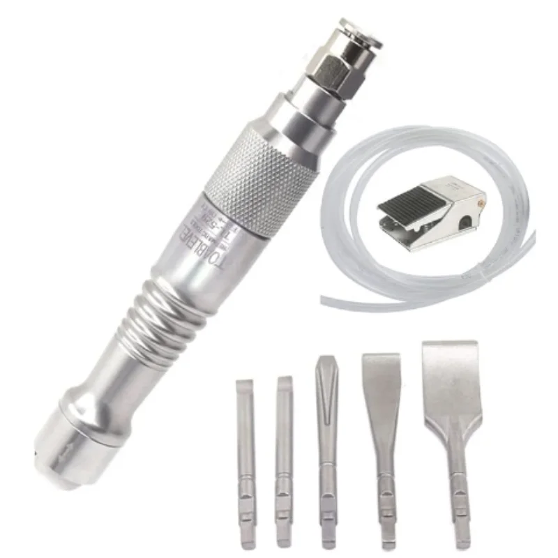 

Pneumatic Scraper Chisel Pencil Fine Art Sculpture Carving Wood 5 Chisels Pneumatic Descaling Gas Shovel Chisel With Foot Switch