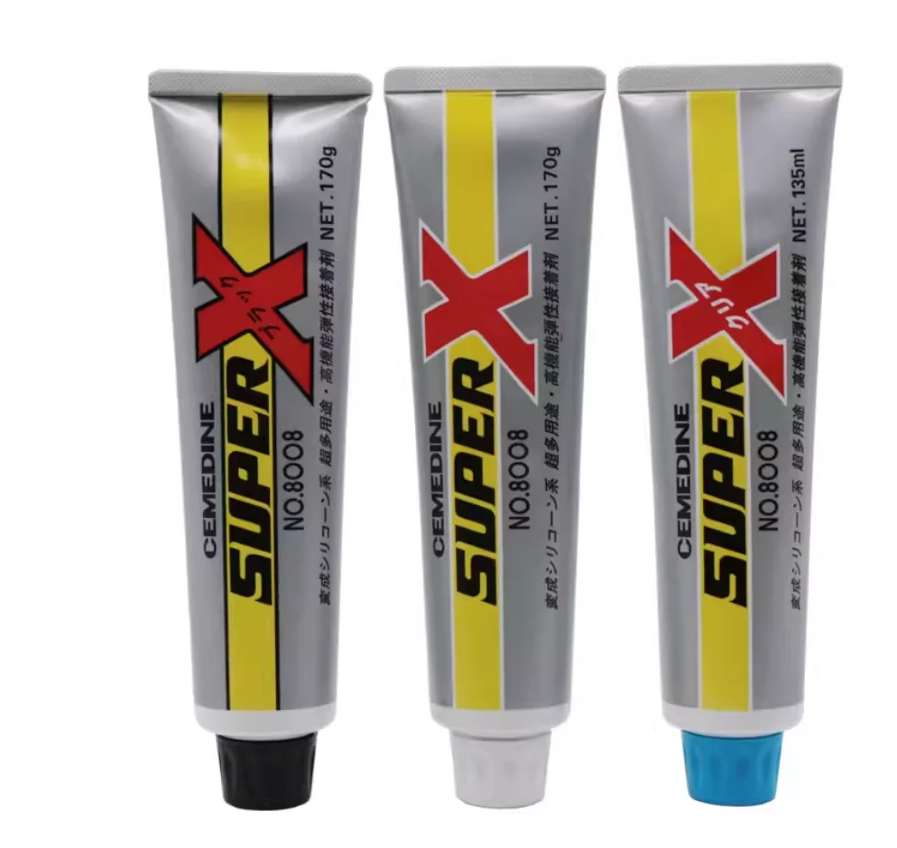 FOR CEMEDINE SUPER X-8008 Multipurpose Sealant 170g High Strength Flexible Bond for Metal Plastic Rubber and Glass Assembly