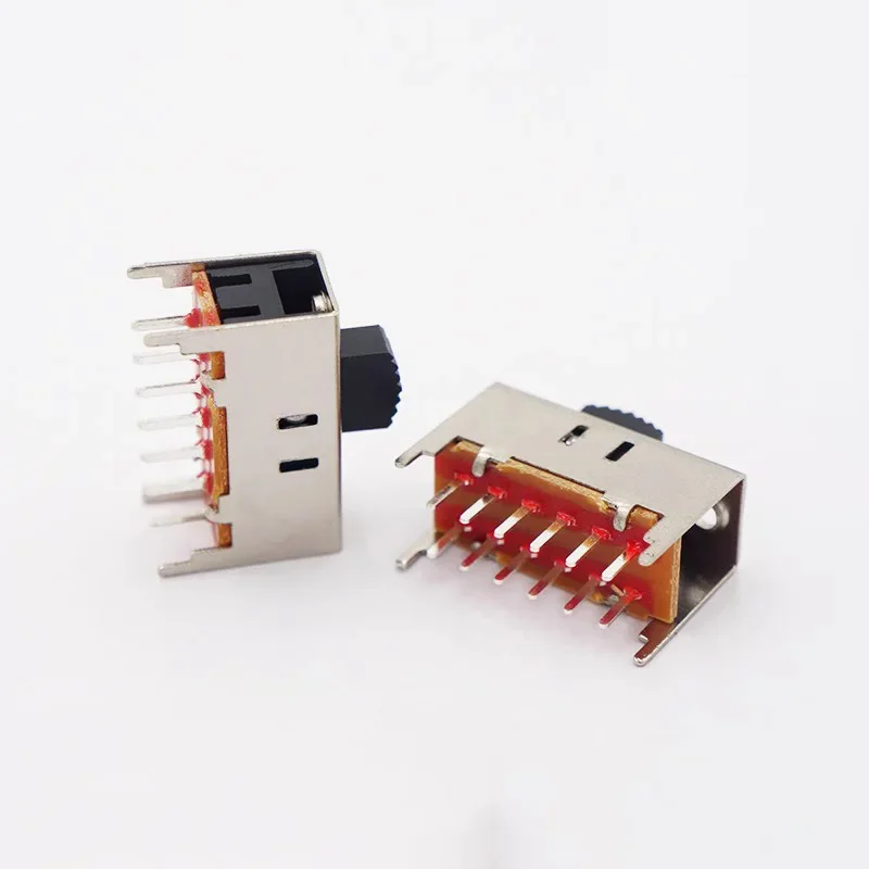 SS-42H11 Toggle switch Power amplifier Sliding switch Radio recorder switching switch Double row two gear 12pin handle height 12