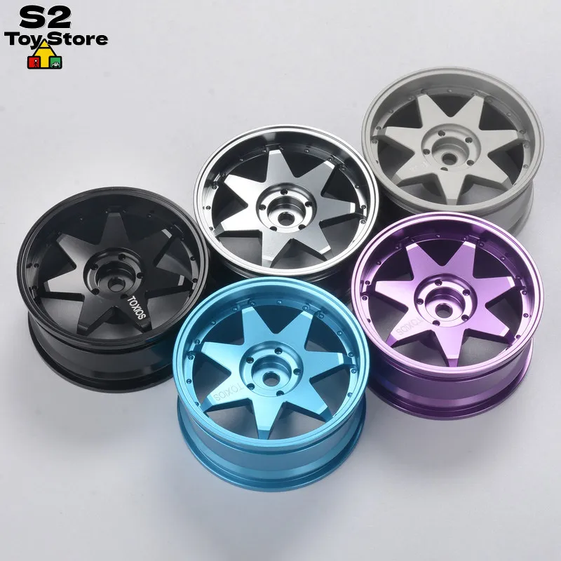 

PYFORE 1/10 Scale Metal Wheels Rims for TOXIOS Y17 RC Car Aluminum Alloy Front Rear Wheel Set for Touring Drift Racing