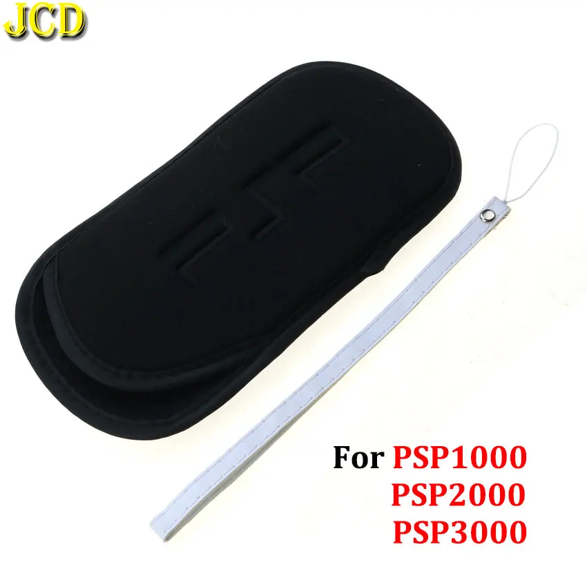 

JCD Soft Screen Protective Carrying Storage Bag Pouch Case with Hand Wrist Lanyard For PSP 1000 2000 3000 Console